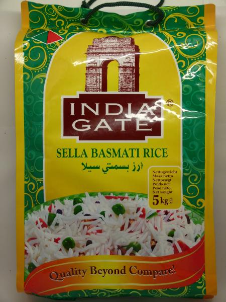 India Gate Sella Basmati Rice, Nettogewicht 5kg